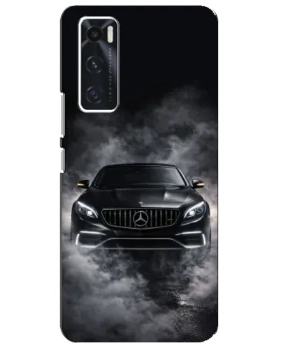 Чехол для Vivo V20 se с картинкой «Mercedes в дыму» Чехол для Vivo V20 se с картинкой «Mercedes в дыму»