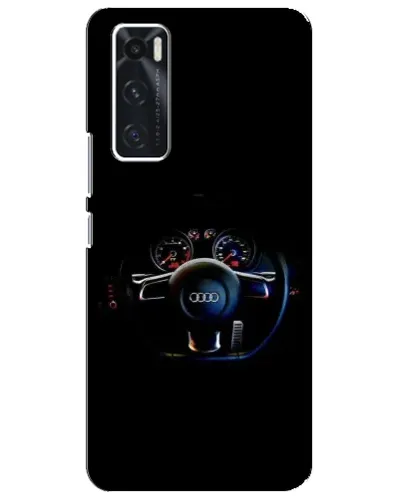 Чехол для Vivo V20 se с картинкой «Салон Audi — руль»