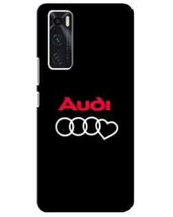 Чехол для Vivo V20 se с картинкой «Логотип Audi Heart» Чехол для Vivo V20 se с картинкой «Логотип Audi Heart»
