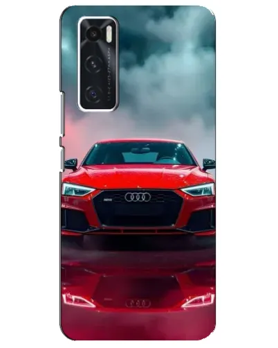 Чехол для Vivo V20 se с картинкой «Audi RS — красный стиль»