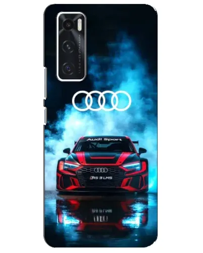 Чехол для Vivo V20 se с картинкой «Audi Sport — неон»