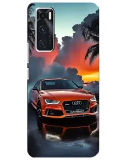 Чехол для Vivo V20 se с картинкой «Audi — закат» Чехол для Vivo V20 se с картинкой «Audi — закат»