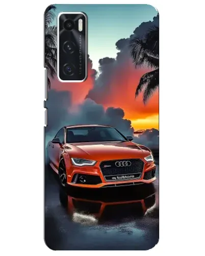 Чехол для Vivo V20 se с картинкой «Audi — закат»