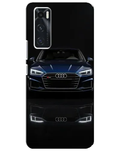 Чехол для Vivo V20 se с картинкой «Audi — ночное отражение»