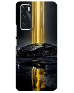Чехол для Vivo V20 se с картинкой «Ночной Lamborghini драйв»