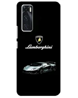 Чехол для Vivo V20 se с картинкой «Логотип Lamborghini классика»