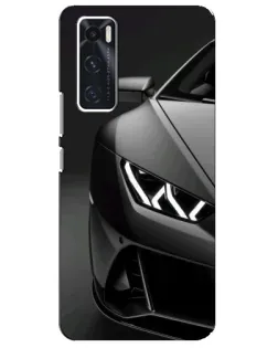 Чехол для Vivo V20 se с картинкой «Lamborghini фары детализация»