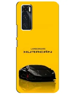 Чехол для Vivo V20 se с картинкой «Lamborghini Huracan черный»