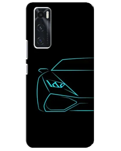 Чехол для Vivo V20 se с картинкой «Голубой силуэт Lamborghini» Чехол для Vivo V20 se с картинкой «Голубой силуэт Lamborghini»
