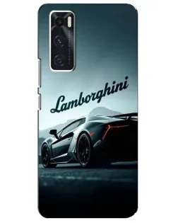 Чехол для Vivo V20 se с картинкой «Классическая надпись Lamborghini»