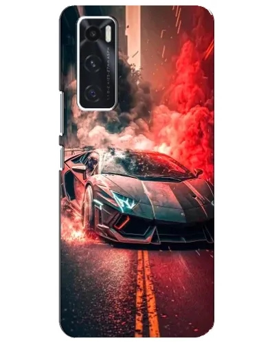 Чехол для Vivo V20 se с картинкой «Lamborghini красный дым» Чехол для Vivo V20 se с картинкой «Lamborghini красный дым»