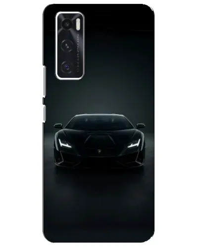 Чехол для Vivo V20 se с картинкой «Черный Lamborghini Aventador» Чехол для Vivo V20 se с картинкой «Черный Lamborghini Aventador»