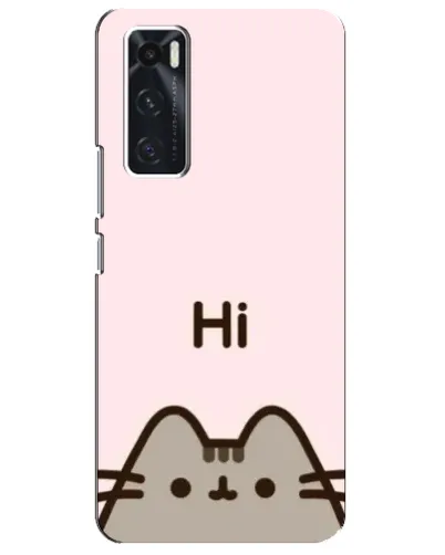 Чехол для Vivo V20 se с картинкой «Пушин говорит Hi»
