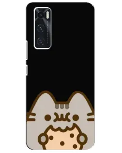 Чехол для Vivo V20 se с картинкой «Пушин на черном» Чехол для Vivo V20 se с картинкой «Пушин на черном»