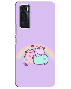 Чехол для Vivo V20 se с картинкой «Радужные Пушины» Чехол для Vivo V20 se с картинкой «Радужные Пушины»