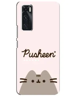 Чехол для Vivo V20 se с картинкой «Pusheen логотип» Чехол для Vivo V20 se с картинкой «Pusheen логотип»