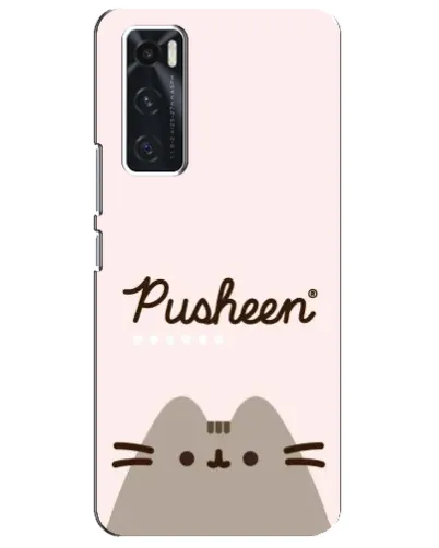 Чехол для Vivo V20 se с картинкой «Pusheen логотип»