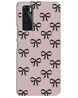 Чехол для Vivo V20 se с картинкой «Черные бантики» Чехол для Vivo V20 se с картинкой «Черные бантики»