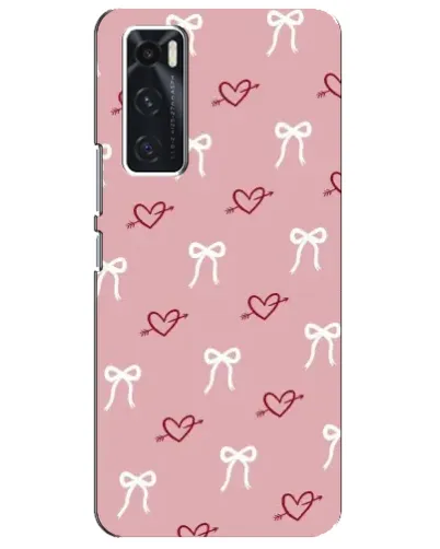 Чехол для Vivo V20 se с картинкой «Сердца и банты» Чехол для Vivo V20 se с картинкой «Сердца и банты»