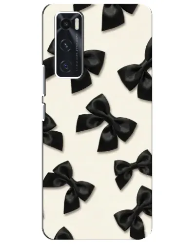 Чехол для Vivo V20 se с картинкой «Черные бантики» Чехол для Vivo V20 se с картинкой «Черные бантики»