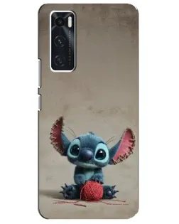 Чехол для Vivo V20 se с картинкой «Стич на коричневом фоне» Чехол для Vivo V20 se с картинкой «Стич на коричневом фоне»