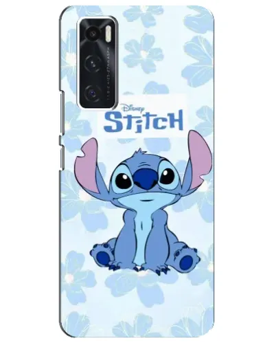 Чехол для Vivo V20 se с картинкой «Stitch среди цветов» Чехол для Vivo V20 se с картинкой «Stitch среди цветов»