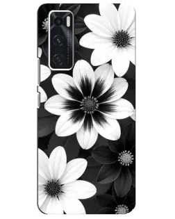Чехол для Vivo V20 se с картинкой «Монохромные астры» Чехол для Vivo V20 se с картинкой «Монохромные астры»