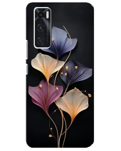 Чехол для Vivo V20 se с картинкой «Лиловые цветы грации»