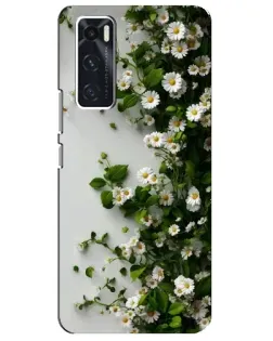 Чехол для Vivo V20 se с картинкой «Ветка мелких белых цветов» Чехол для Vivo V20 se с картинкой «Ветка мелких белых цветов»