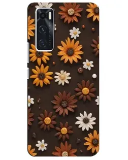 Чехол для Vivo V20 se с картинкой «Узор из маленьких подсолнухов» Чехол для Vivo V20 se с картинкой «Узор из маленьких подсолнухов»