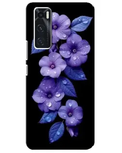 Чехол для Vivo V20 se с картинкой «Фиолетовые цветы с росою» Чехол для Vivo V20 se с картинкой «Фиолетовые цветы с росою»