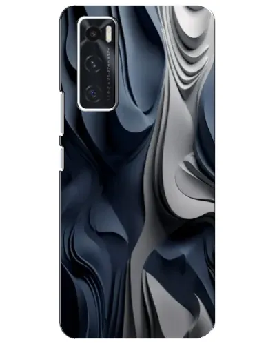 Чехол для Vivo V20 se с картинкой «Объемные синие складки» Чехол для Vivo V20 se с картинкой «Объемные синие складки»
