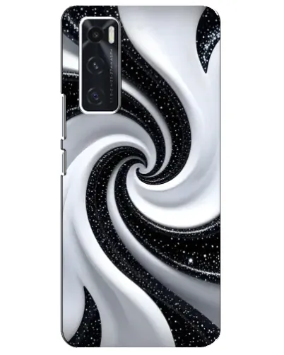 Чехол для Vivo V20 se с картинкой «Черно-белая спираль» Чехол для Vivo V20 se с картинкой «Черно-белая спираль»