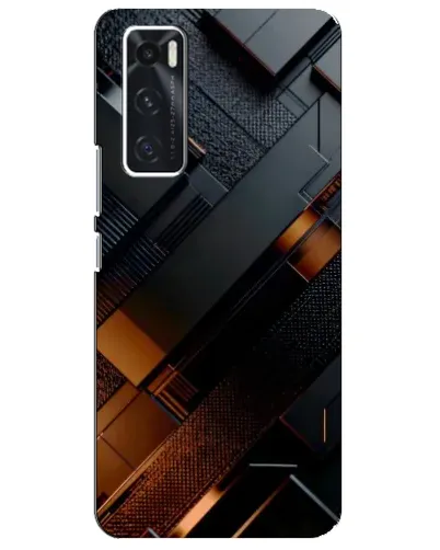 Чехол для Vivo V20 se с картинкой «Черные геометрические блоки» Чехол для Vivo V20 se с картинкой «Черные геометрические блоки»