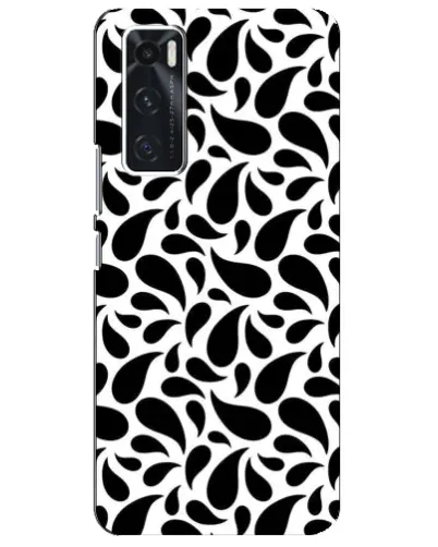 Чехол для Vivo V20 se с картинкой «Контрастные черные капли» Чехол для Vivo V20 se с картинкой «Контрастные черные капли»