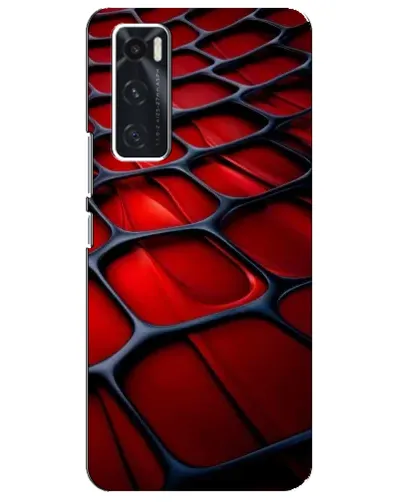 Чехол для Vivo V20 se с картинкой «Красная глянцевая сетка» Чехол для Vivo V20 se с картинкой «Красная глянцевая сетка»