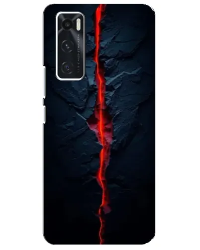 Чехол для Vivo V20 se с картинкой «Kрасная лавовая трещина» Чехол для Vivo V20 se с картинкой «Kрасная лавовая трещина»