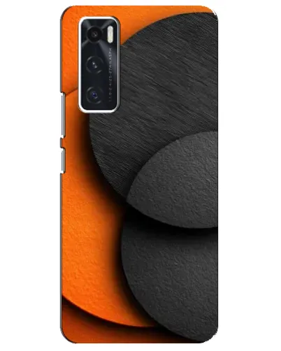 Чехол для Vivo V20 se с картинкой «Геометрия оранжевых кругов» Чехол для Vivo V20 se с картинкой «Геометрия оранжевых кругов»