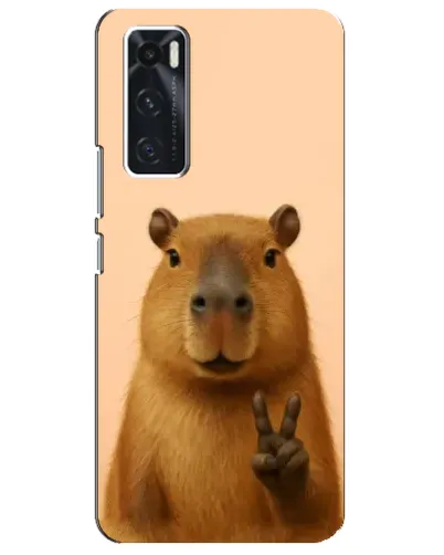 Чехол для Vivo V20 se с картинкой «Капибара виктория»