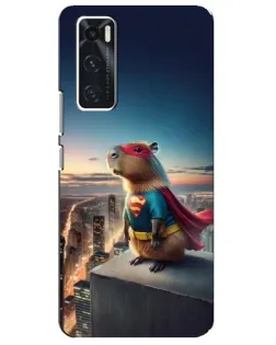 Чехол для Vivo V20 se с картинкой «Капи-мен супергерой»