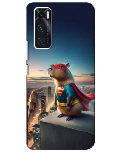 Чехол для Vivo V20 se с картинкой «Капи-мен супергерой»