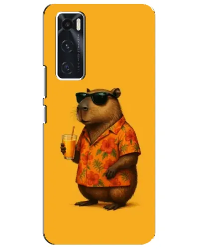 Чехол для Vivo V20 se с картинкой «Капибара на отдыхе»