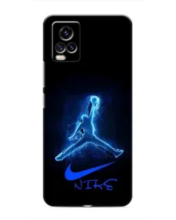 Чехол для Vivo V20 с картинкой «Jordan Neon Blue»