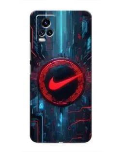 Чехол для Vivo V20 с картинкой «Техногенный стиль Nike» Чехол для Vivo V20 с картинкой «Техногенный стиль Nike»