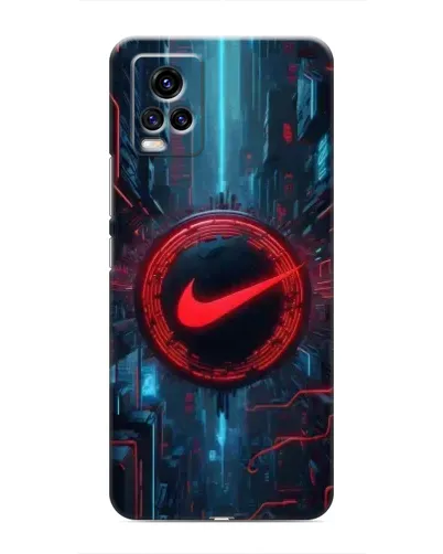 Чехол для Vivo V20 с картинкой «Техногенный стиль Nike» Чехол для Vivo V20 с картинкой «Техногенный стиль Nike»