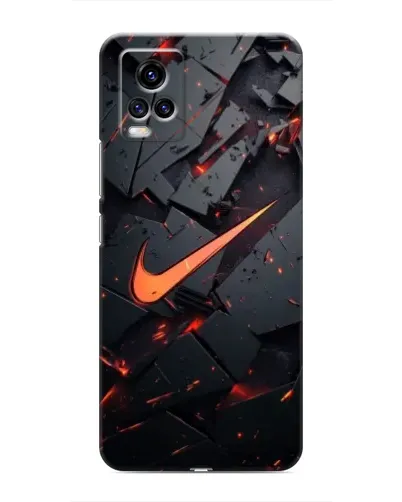 Чехол для Vivo V20 с картинкой «Nike — эффект разломов» Чехол для Vivo V20 с картинкой «Nike — эффект разломов»