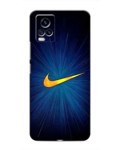 Чехол для Vivo V20 с картинкой «Синий пульс Nike» Чехол для Vivo V20 с картинкой «Синий пульс Nike»