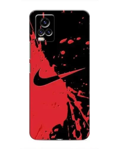 Чехол для Vivo V20 с картинкой «Красные брызги Nike» Чехол для Vivo V20 с картинкой «Красные брызги Nike»
