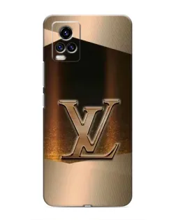 Чехол для Vivo V20 с картинкой «LV — золотое сияние»