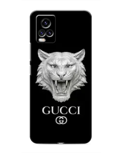 Чехол для Vivo V20 с картинкой «Gucci — серебряный лев» Чехол для Vivo V20 с картинкой «Gucci — серебряный лев»